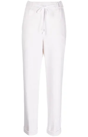 Folded-edge track pants