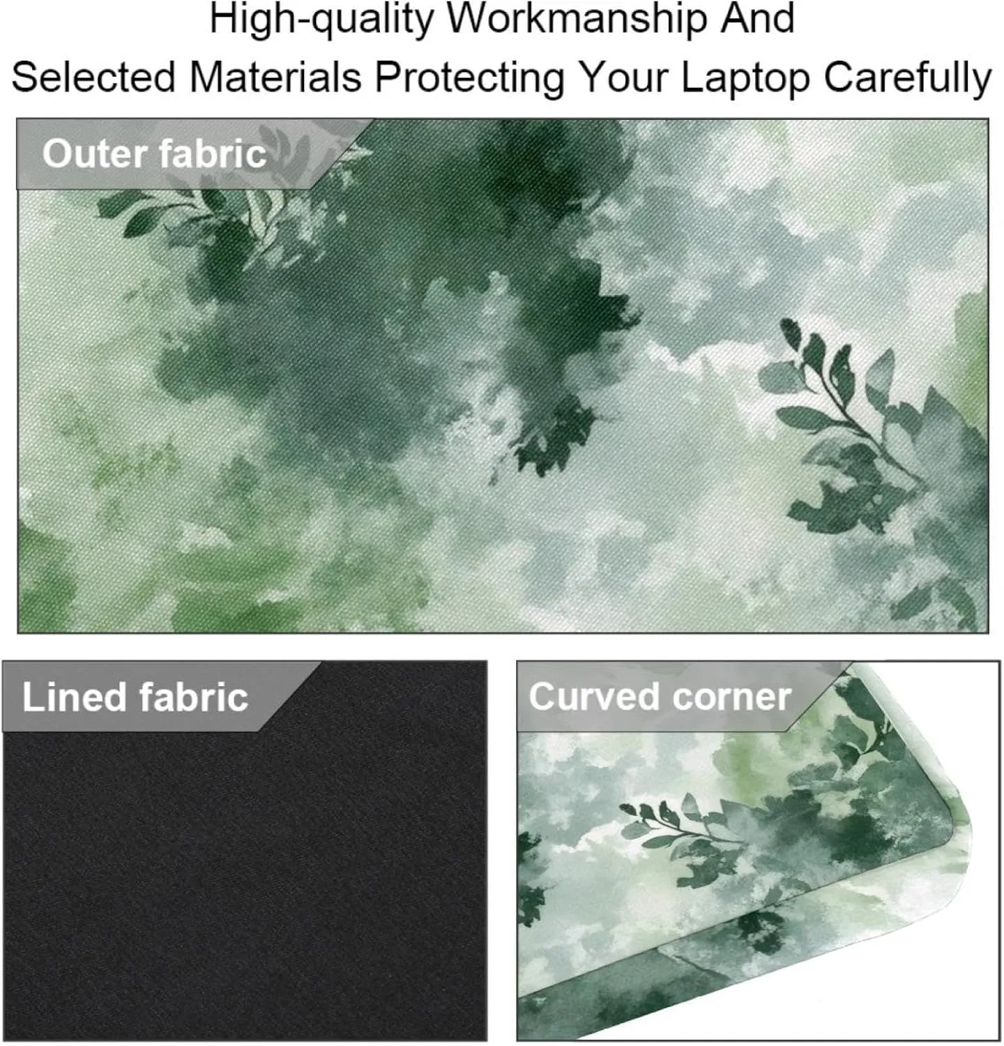 Fun Animal Green Gator Crocodile Laptop Bag Case Computer Sleeve Shoulder Messenger Bag for Work School