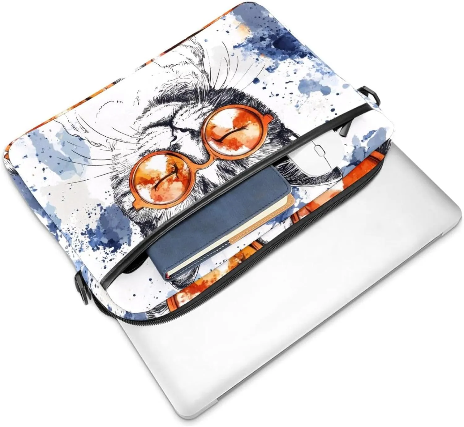 Fun Animal Green Gator Crocodile Laptop Bag Case Computer Sleeve Shoulder Messenger Bag for Work School
