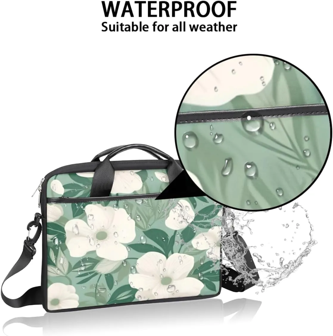 Fun Camouflage Pattern Laptop Shoulder Bag for Tablet Computer Notebook Sleeve Messenger Carrying Case Briefcase Tote