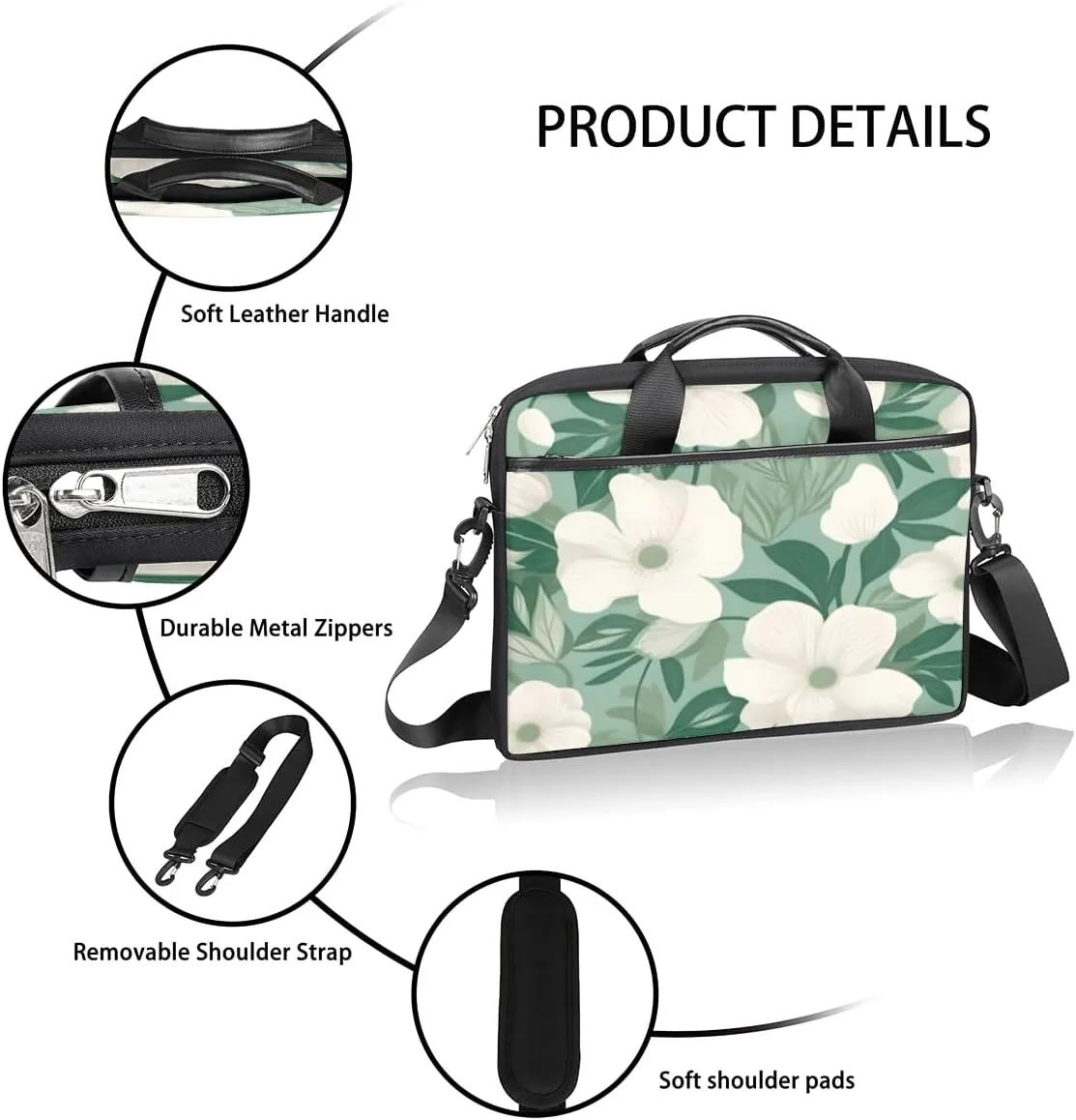 Fun Camouflage Pattern Laptop Shoulder Bag for Tablet Computer Notebook Sleeve Messenger Carrying Case Briefcase Tote