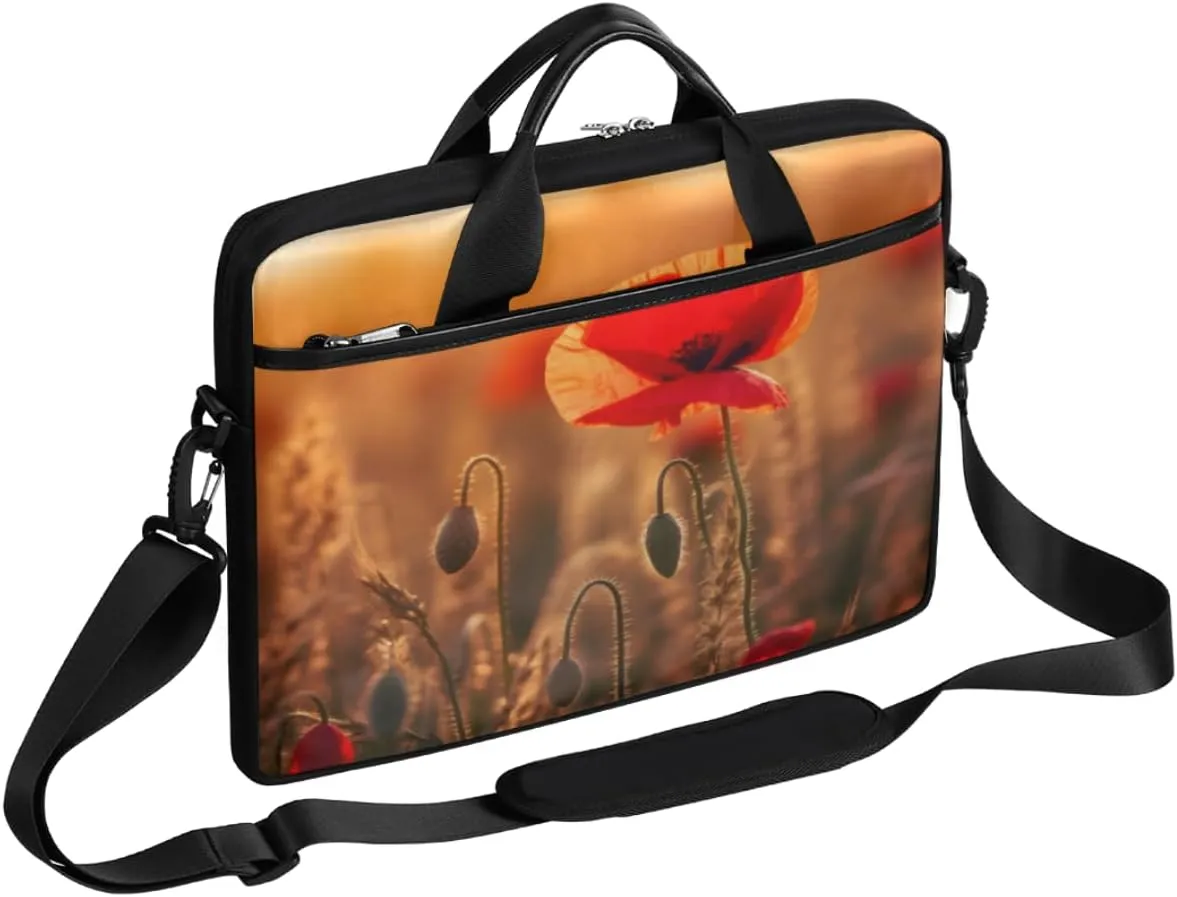 Fun Color Theme Laptop Shoulder Bag for Tablet Computer Notebook Sleeve Messenger Carrying Case Briefcase Tote