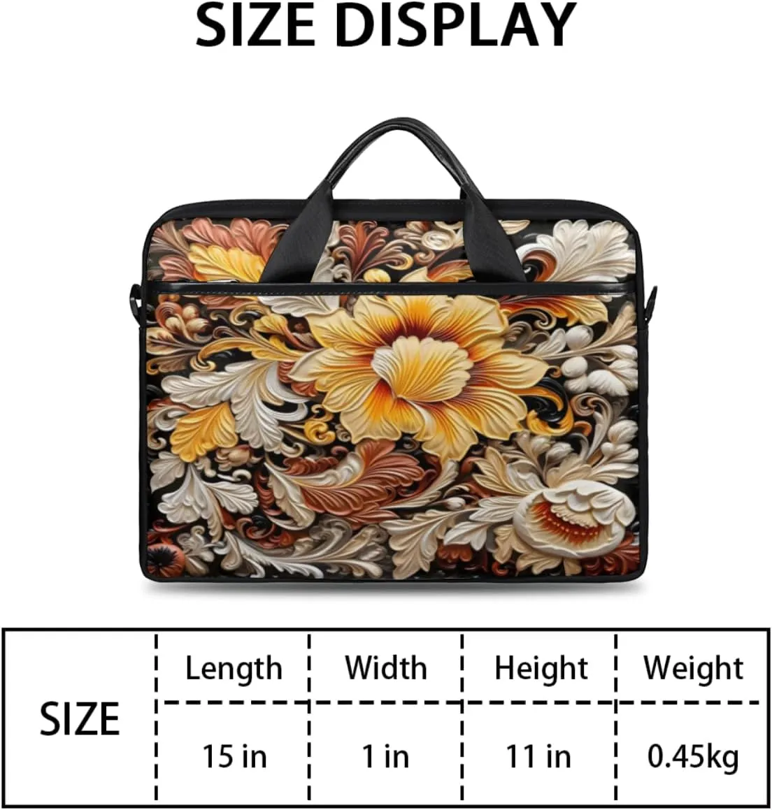 Fun Color Theme Laptop Shoulder Bag for Tablet Computer Notebook Sleeve Messenger Carrying Case Briefcase Tote