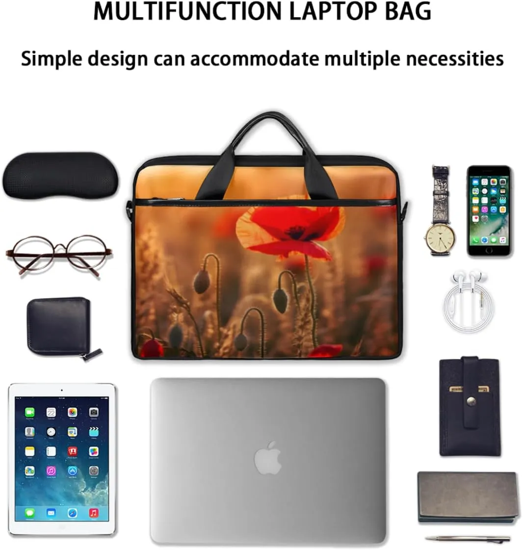 Fun Color Theme Laptop Shoulder Bag for Tablet Computer Notebook Sleeve Messenger Carrying Case Briefcase Tote