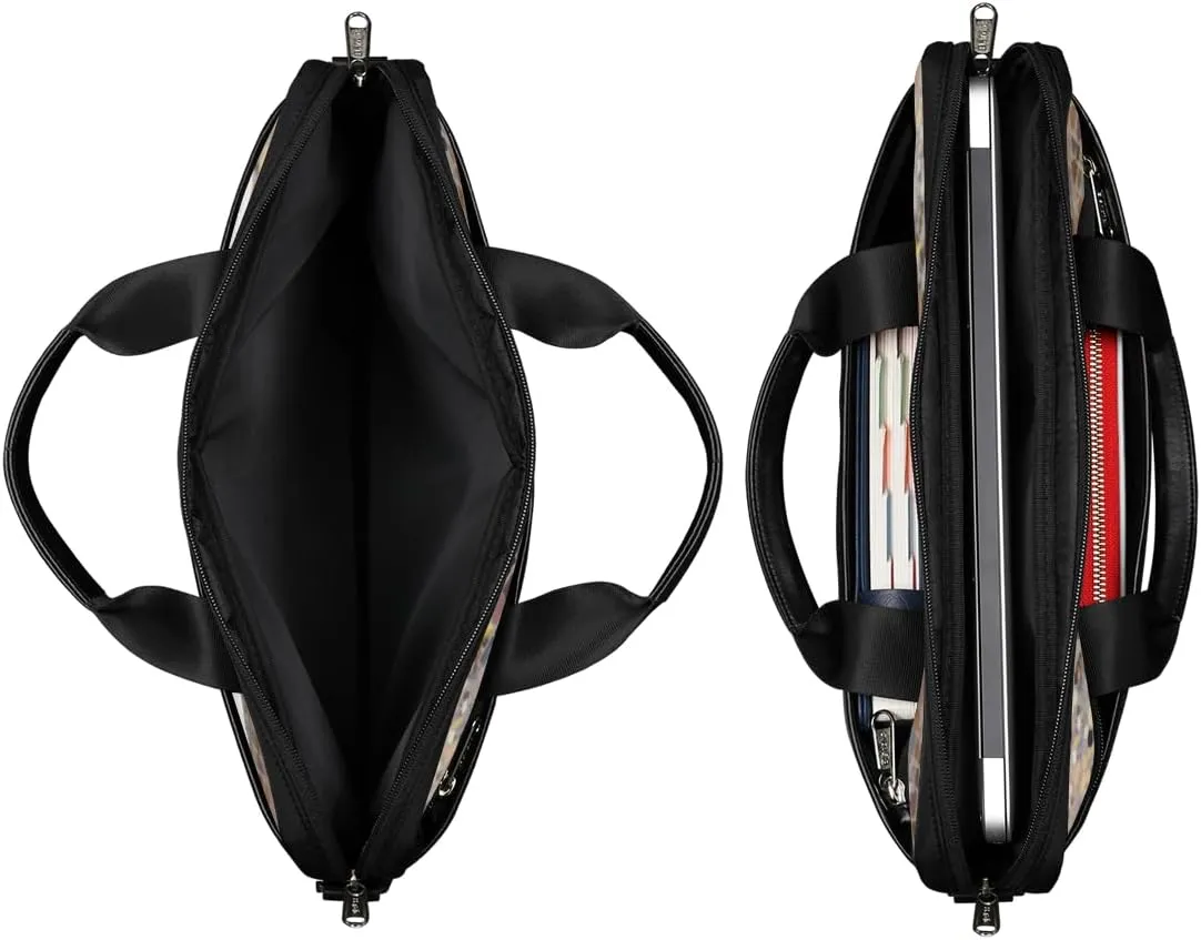 Fun Color Theme Laptop Shoulder Bag for Tablet Computer Notebook Sleeve Messenger Carrying Case Briefcase Tote