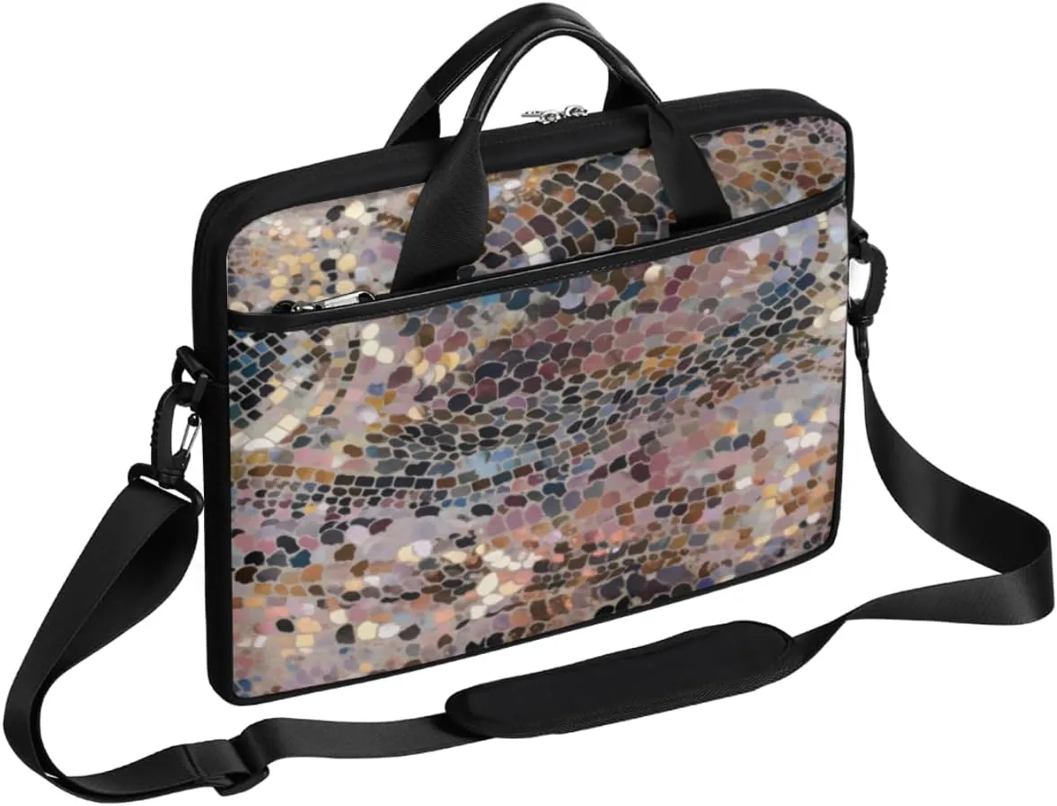 Fun Color Theme Laptop Shoulder Bag for Tablet Computer Notebook Sleeve Messenger Carrying Case Briefcase Tote