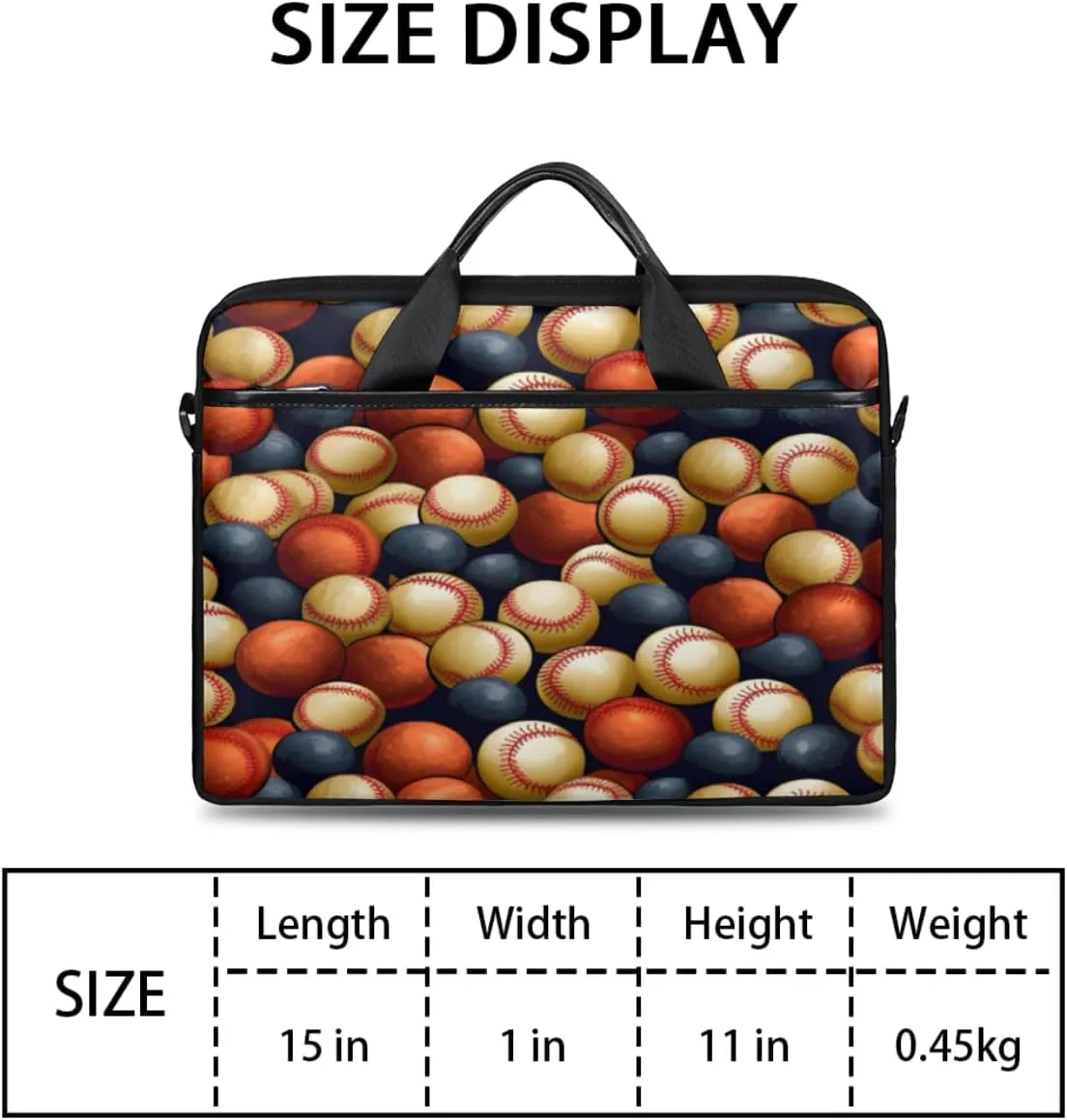 Fun Mushroom Pattern Laptop Shoulder Bag for Tablet Computer Notebook Sleeve Messenger Carrying Case Briefcase Tote