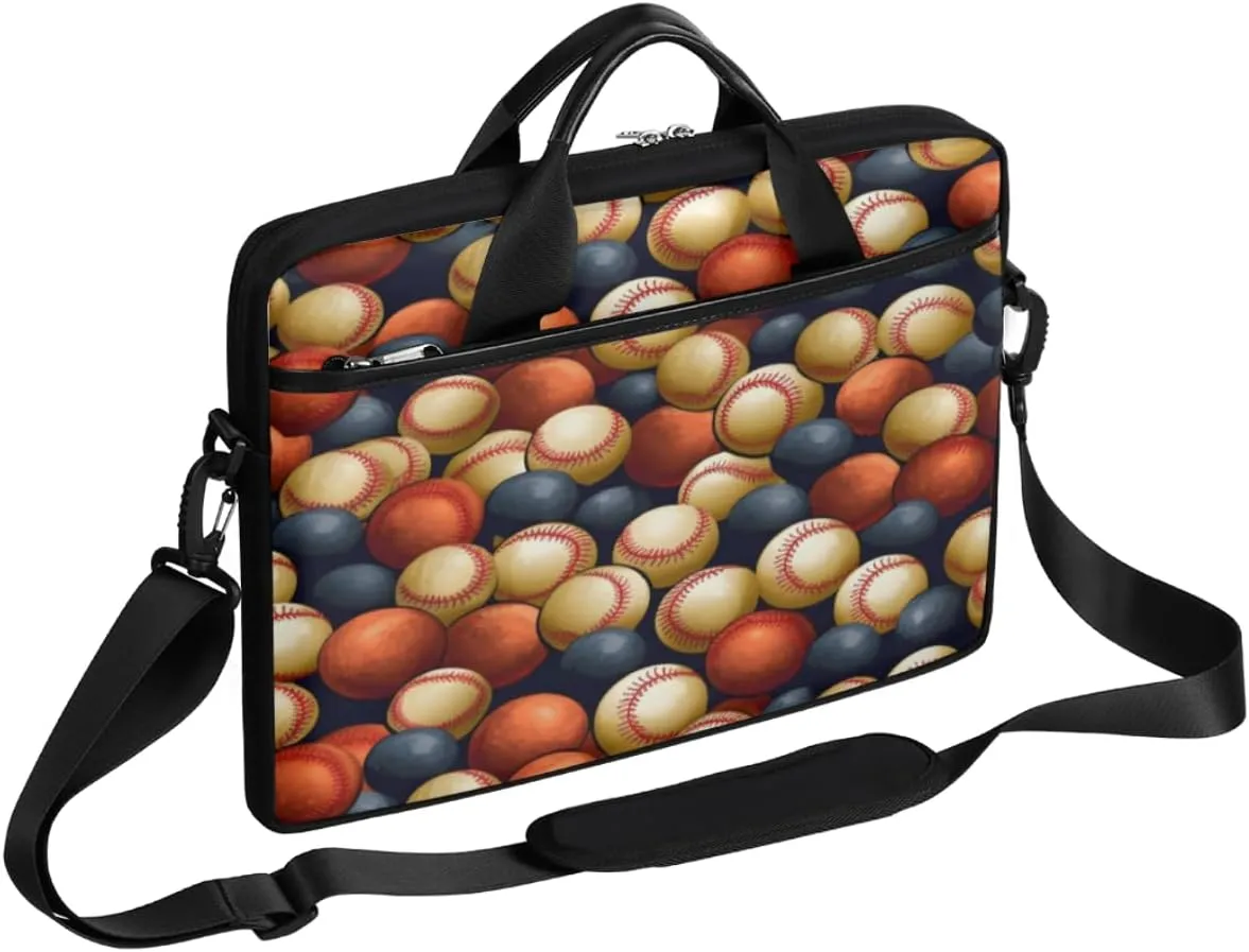 Fun Mushroom Pattern Laptop Shoulder Bag for Tablet Computer Notebook Sleeve Messenger Carrying Case Briefcase Tote