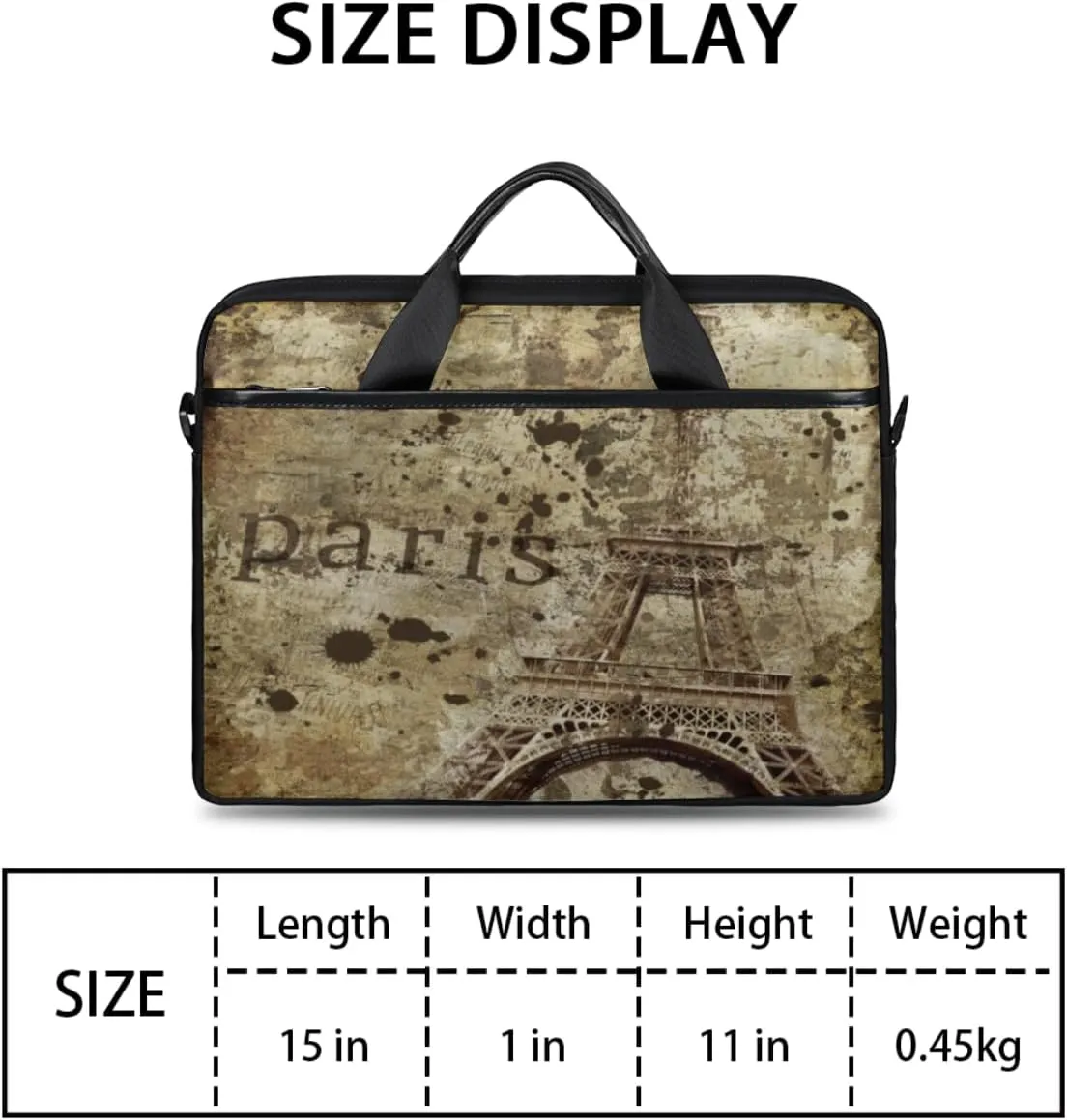 Fun Mushroom Pattern Laptop Shoulder Bag for Tablet Computer Notebook Sleeve Messenger Carrying Case Briefcase Tote