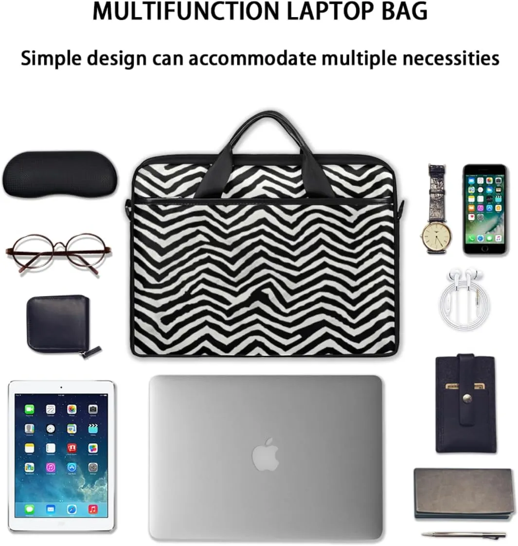 Fun Mushroom Pattern Laptop Shoulder Bag for Tablet Computer Notebook Sleeve Messenger Carrying Case Briefcase Tote