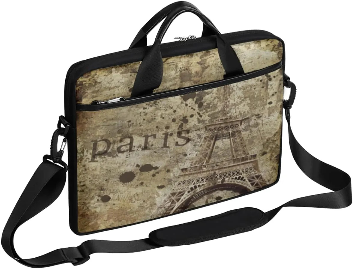 Fun Mushroom Pattern Laptop Shoulder Bag for Tablet Computer Notebook Sleeve Messenger Carrying Case Briefcase Tote