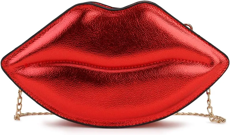 Fun Shape Purse for Women Novelty Handbags Unique Chain Crossbody Bag for Teens with Adjustable Shoulder Strap