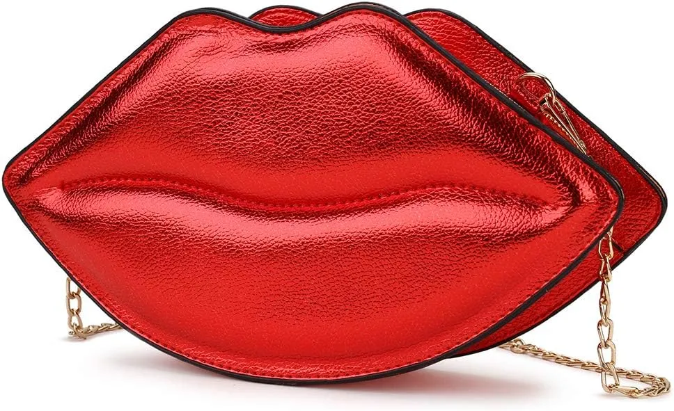 Fun Shape Purse for Women Novelty Handbags Unique Chain Crossbody Bag for Teens with Adjustable Shoulder Strap