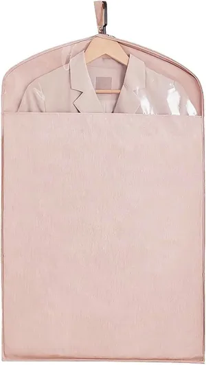 Garment Bags for Hanging Clothes, Oxford Cloth Garment Covers Dry, Dust-proof, for Home Storage, Dry Cleaner, Travel(Beige,58x90cm/23x35in)