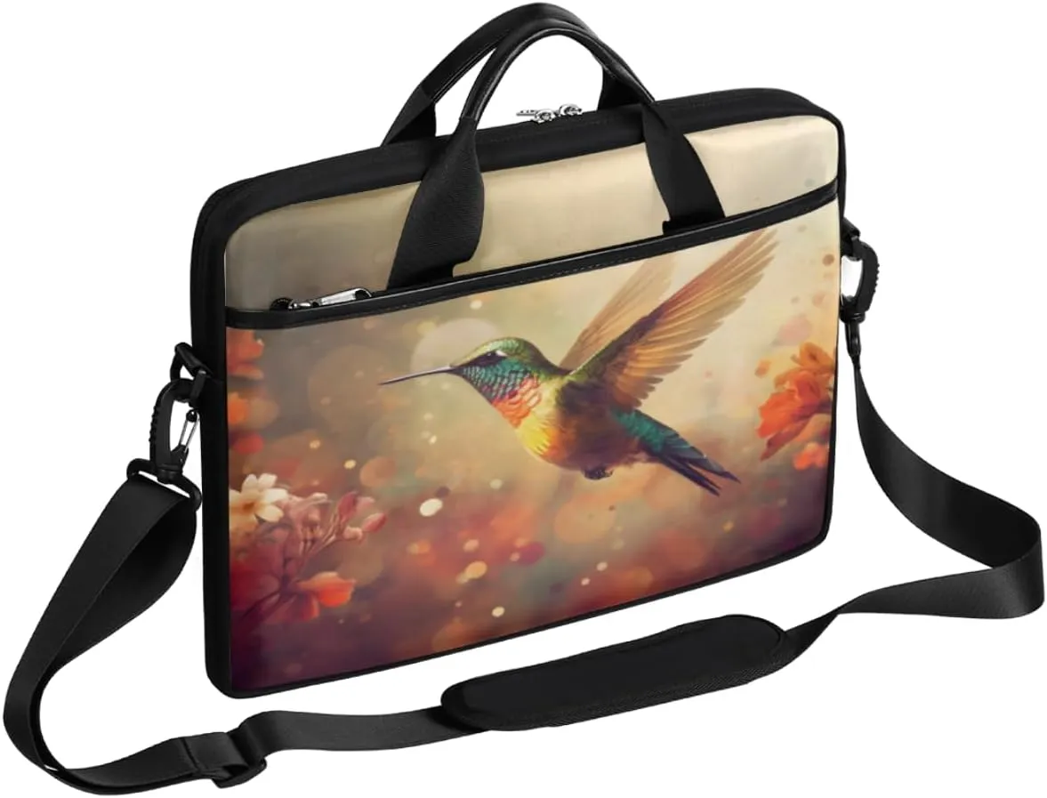 Geometry Fun Theme Laptop Shoulder Bag for Tablet Computer Notebook Sleeve Messenger Carrying Case Briefcase Tote