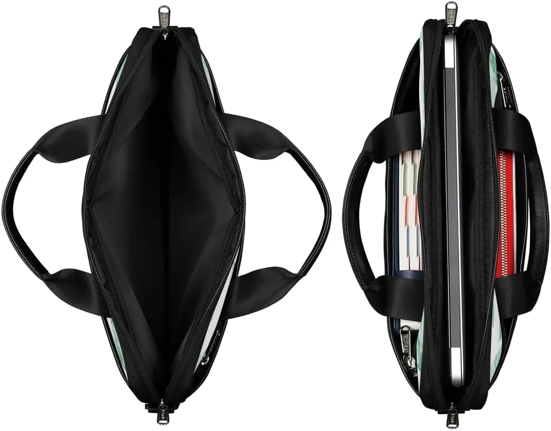 Geometry Fun Theme Laptop Shoulder Bag for Tablet Computer Notebook Sleeve Messenger Carrying Case Briefcase Tote