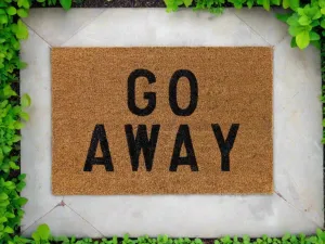 GO AWAY UNHINGED DOOR MAT