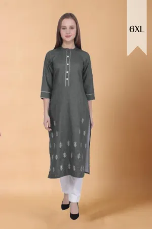 Green Detailed Woollen Kurta