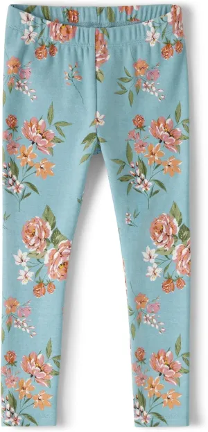 Gymboree Girls' and Toddler Floral Printed Leggings