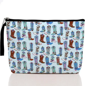 Hanamiya Na Western Makeup Bag Western Gifts for Women Cowgirl Gifts Boots Gifts Country Girl Gifts Western Stuff Cosmetic Bag Birthday Gifts Cowgirl Boots Makeup Bag