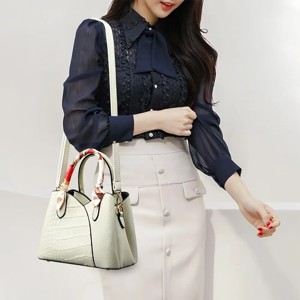 Handbag for Women Elegant Satchel Handbag Soft Leather Tote Bag Shoulder Handbag Crossbody Bag Designer Top Handle Bag