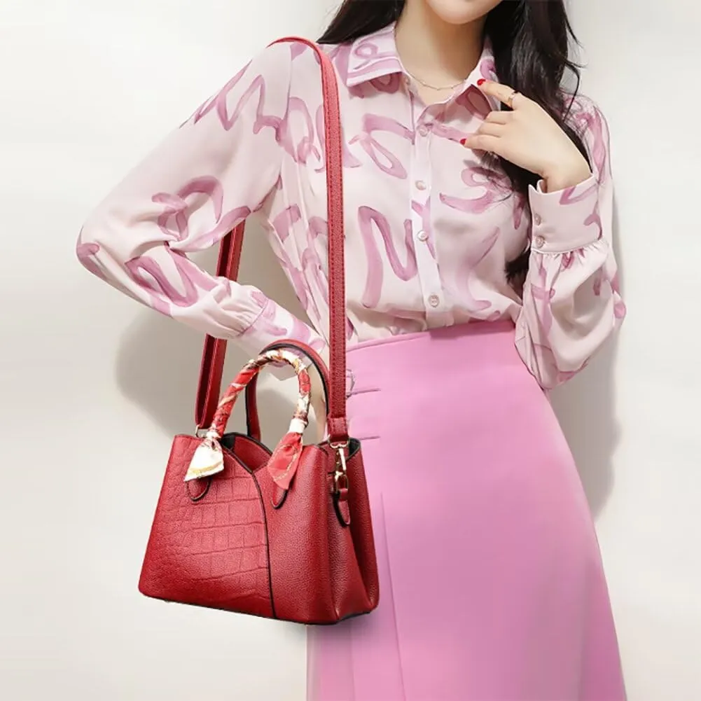 Handbag for Women Elegant Satchel Handbag Soft Leather Tote Bag Shoulder Handbag Crossbody Bag Designer Top Handle Bag