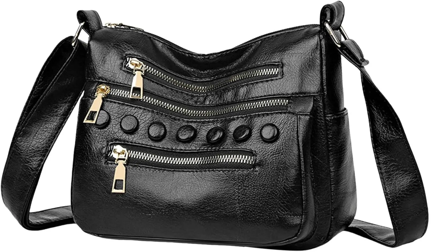 Handbags for Womens Crossbody Shoulder Purse Satchel Bags Retro Zipper Large Capacity Roomy Hobo Tote Bag Casual Lightweight