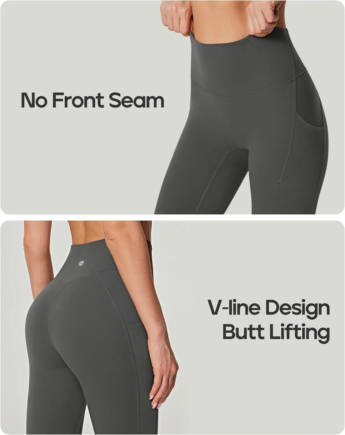 Heathyoga Buttery Soft Leggings with Pockets for Women High Waisted Leggings for Women Tummy Control Yoga Pants 25"/28"