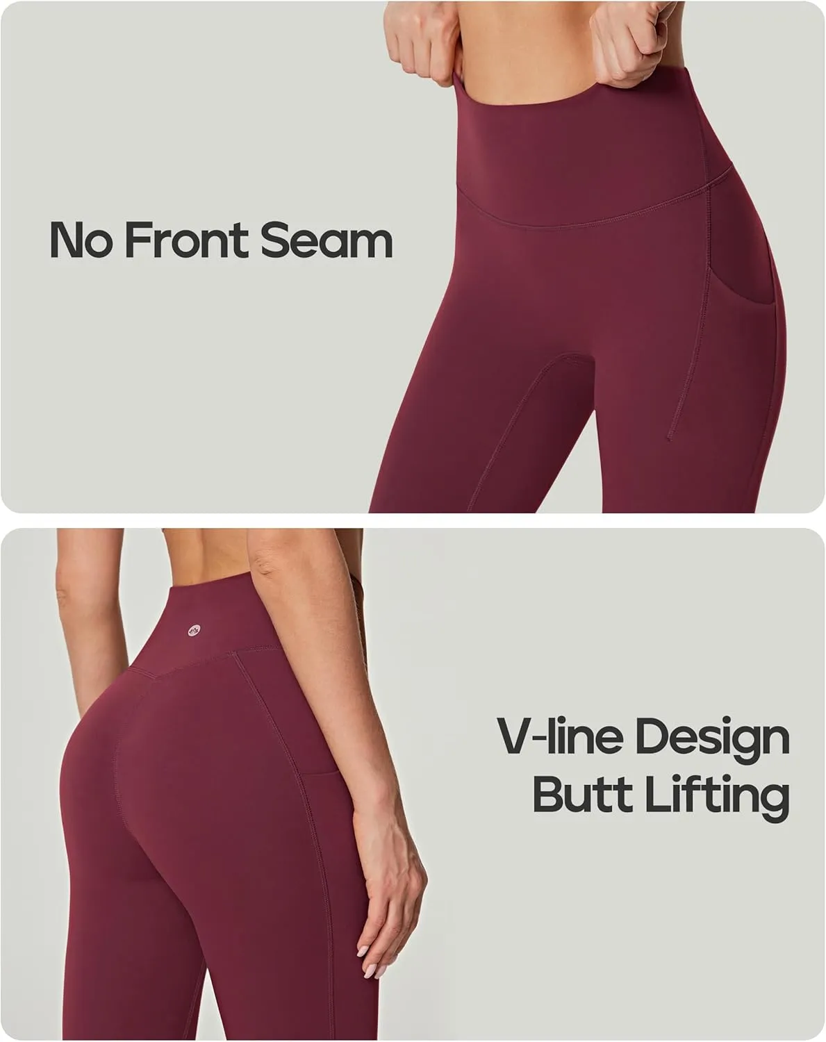 Heathyoga Buttery Soft Leggings with Pockets for Women High Waisted Leggings for Women Tummy Control Yoga Pants 25"/28"