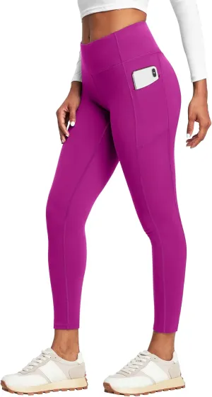 Heathyoga Leggings with Pockets for Women Tummy Control High Waist Yoga Pants with pockets for Workout Athletic Leggings