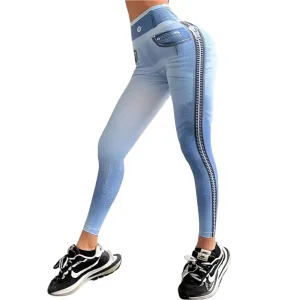 High Waist Medium Stretch Fabric Woman's Pure Color High Waist Plus Size Denim Jeans
