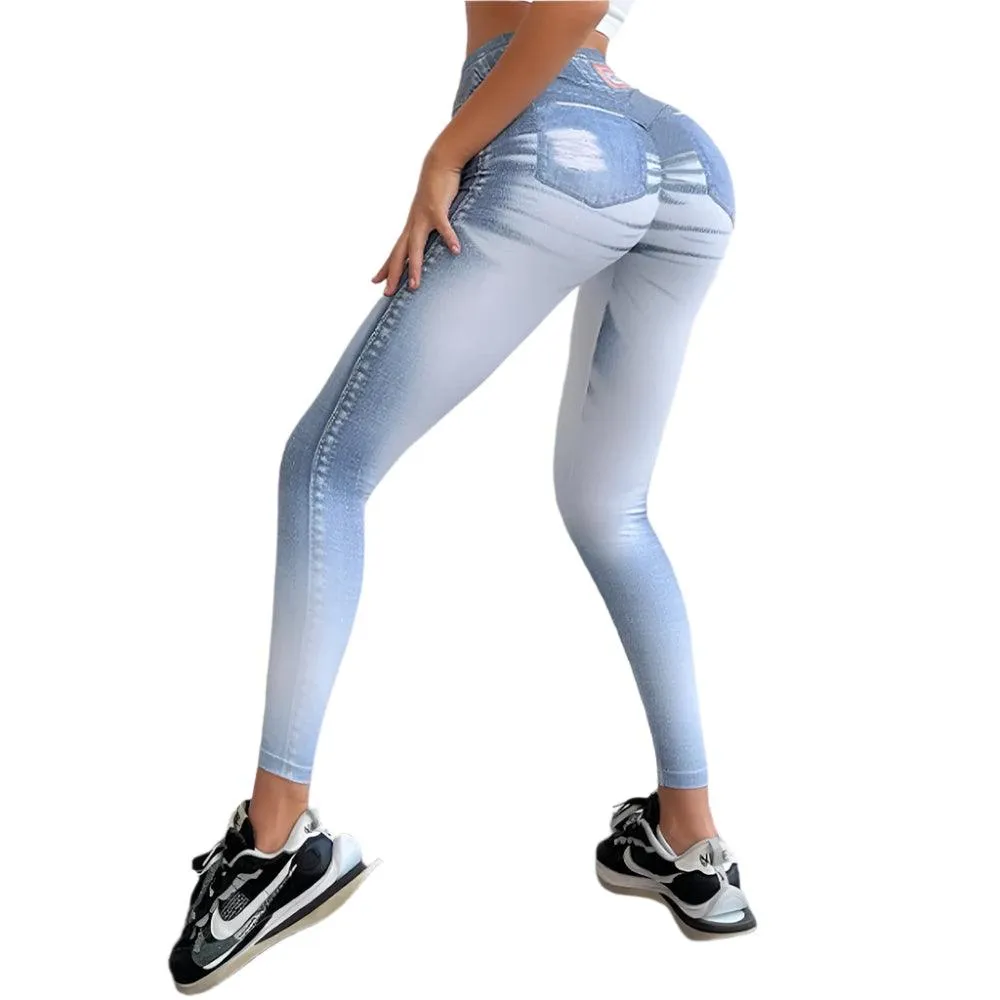 High Waist Medium Stretch Fabric Woman's Pure Color High Waist Plus Size Denim Jeans