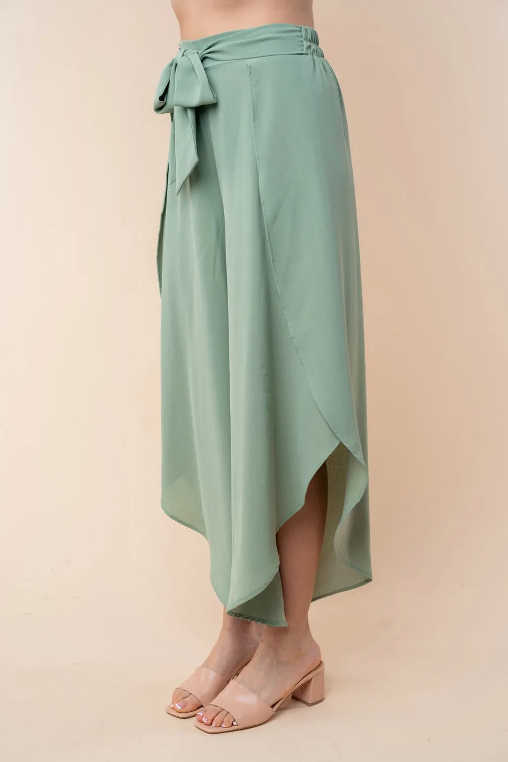 High Waisted Woven Pants