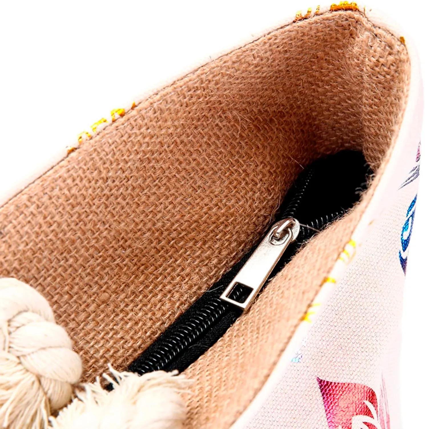 Hot Fashion Metallic Pineapple Print Canvas Summer Vacation Beach Shoulder Bag Women Rope Casual Handbag Work (One Size)