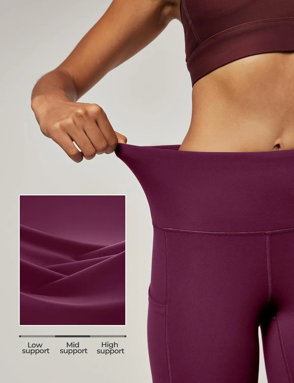 IUGA High Waist Yoga Pants with Pockets, Leggings for Women Tummy Control, Workout Leggings for Women 4 Way Stretch