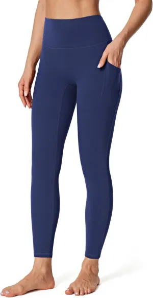 IUGA No Front Seam Leggings with Pockets for Women Buttery Soft Tummy Control Workout Leggings High Waisted Yoga Pants
