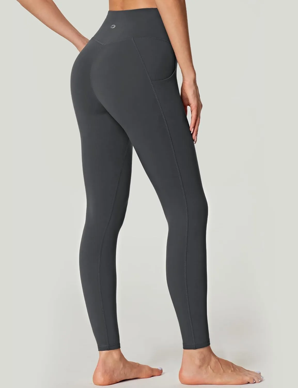 IUGA No Front Seam Leggings with Pockets for Women Buttery Soft Tummy Control Workout Leggings High Waisted Yoga Pants