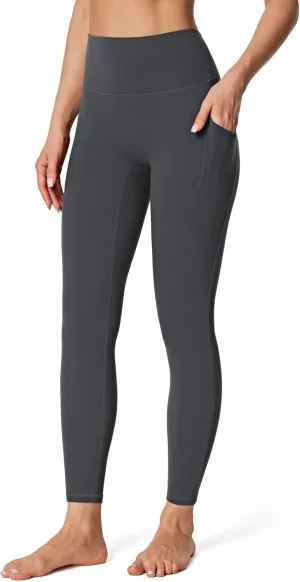 IUGA No Front Seam Leggings with Pockets for Women Buttery Soft Tummy Control Workout Leggings High Waisted Yoga Pants