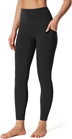 IUGA No Front Seam Leggings with Pockets for Women Buttery Soft Tummy Control Workout Leggings High Waisted Yoga Pants