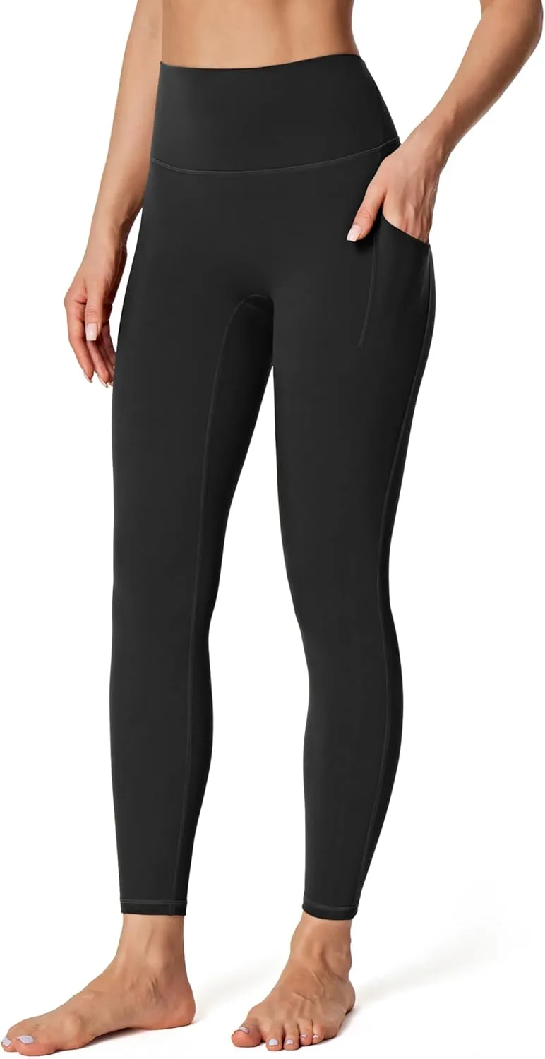 IUGA No Front Seam Leggings with Pockets for Women Buttery Soft Tummy Control Workout Leggings High Waisted Yoga Pants