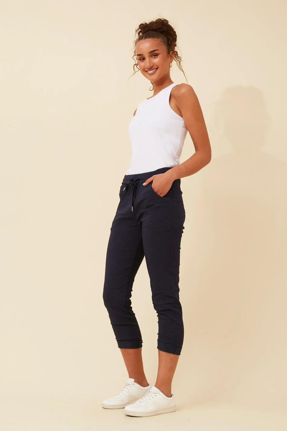 JANJA SOLID JOGGER PANTS