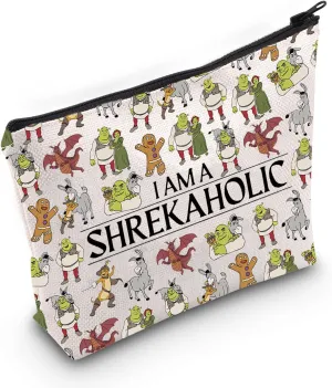 JNIAP BFF Gift Cartoon Characters Cosmetic Bag Monster Movies Lover Gift Donkey and Puss In Boots Travel Zipper Pouch (Monster)