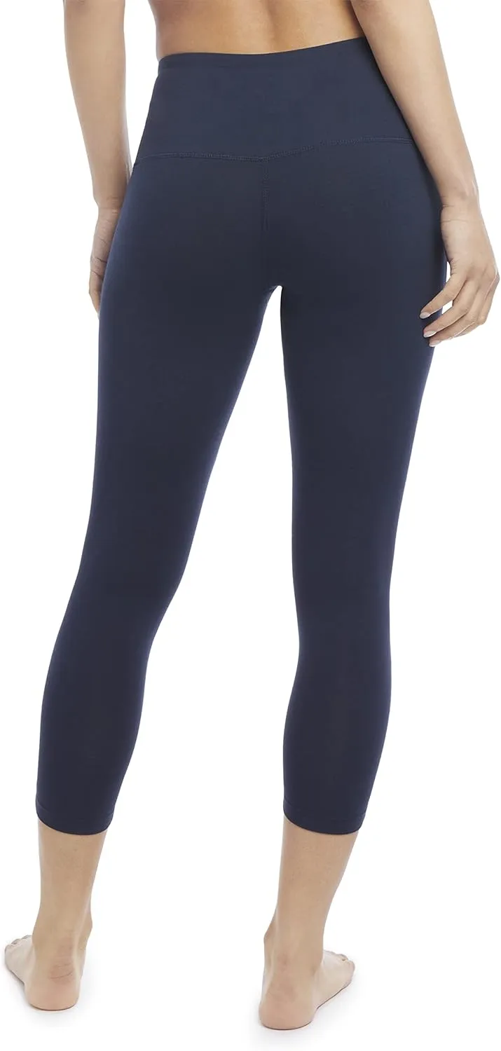 Jockey Women's Cotton Stretch Basic Capri Leggings