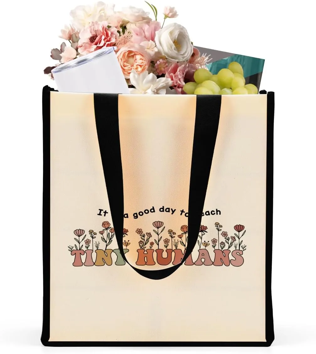 Jztco Teacher Gifts End of the Year Teacher Gifts Ideas for Teacher Appreciation Waterproof Tote Bag Reusable Grocery Bag