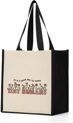 Jztco Teacher Gifts End of the Year Teacher Gifts Ideas for Teacher Appreciation Waterproof Tote Bag Reusable Grocery Bag