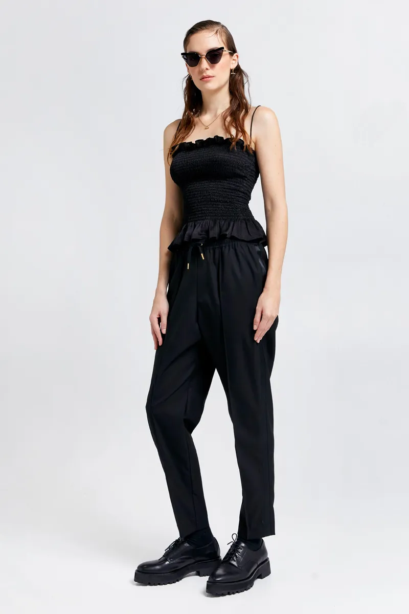 Karen Walker Tuxedo Nico Trousers // Black