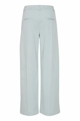 Kate Wide Leg Full Length Trouser - Blue Mirage