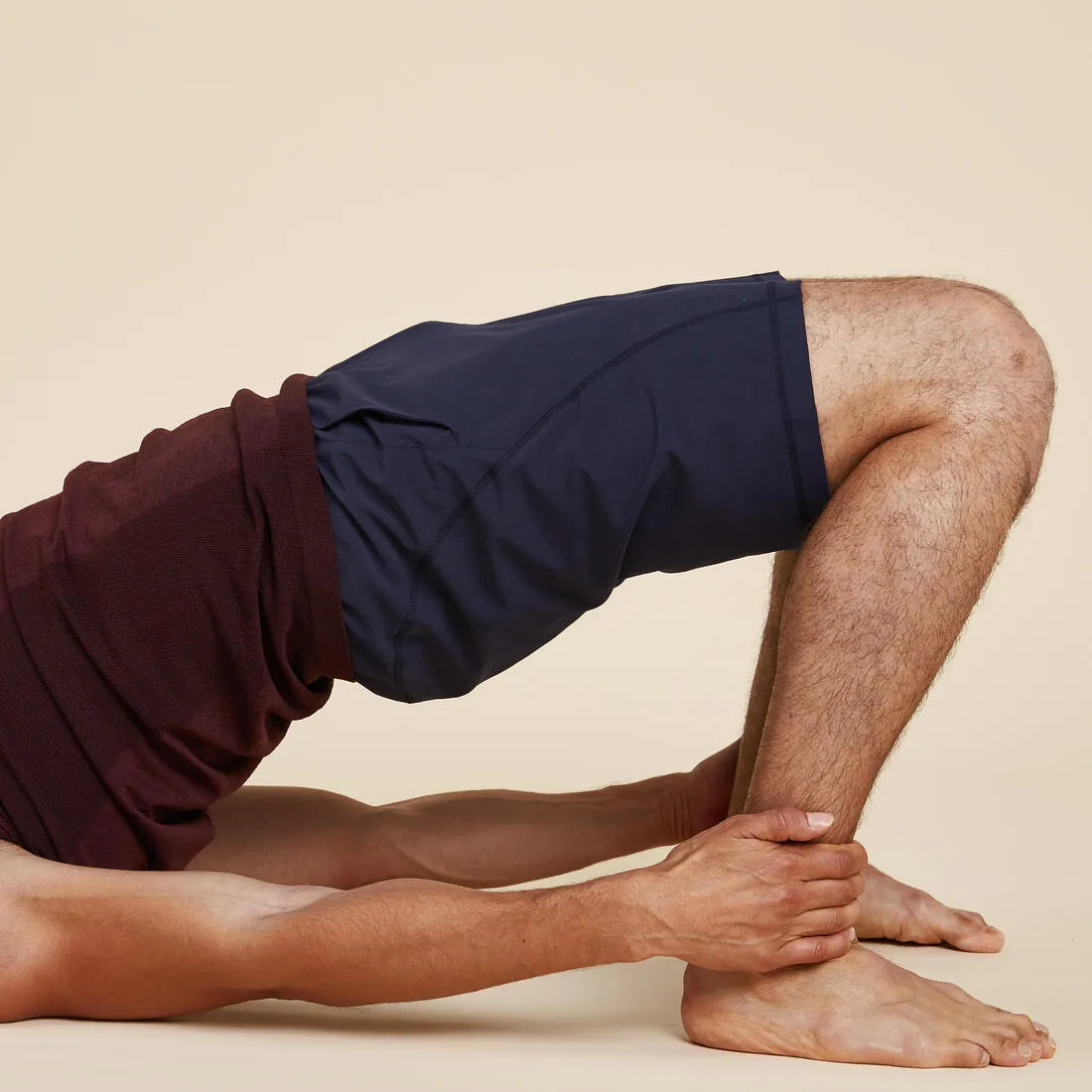 Kimjaly Men's Woven Dynamic Yoga Shorts
