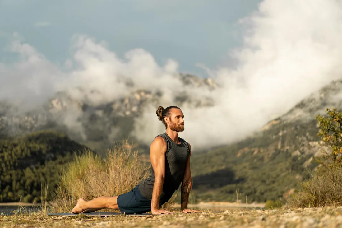 Kimjaly Men's Woven Dynamic Yoga Shorts