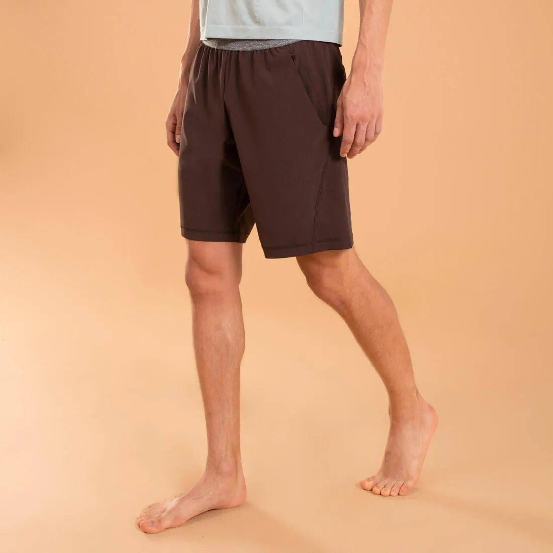 Kimjaly Men's Woven Dynamic Yoga Shorts